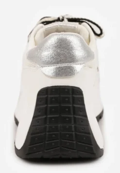 Białe Streetwearowe Sneakersy Chunky VICES na Platformie Ilnatea
