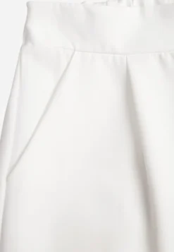 Białe Szerokie Spodnie w Eleganckim Stylu Hanessame