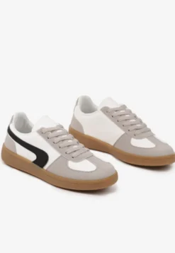 Biało-Czarne Casualowe Sneakersy Typu Kultowe Tenisówki Ablerri