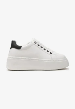 Biało-Czarne Sneakersy na Modnej Platformie Broida