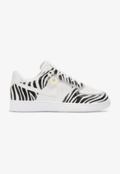 Biało-Czarne Sneakersy przed Kostkę z Sznurowaniem Eleuteria