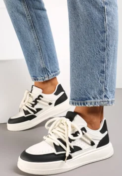Biało-Czarne Sneakersy Sylvena