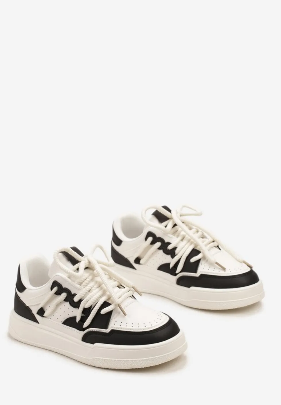 Biało-Czarne Sneakersy Sylvena