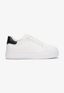 BIało-Czarne Sneakersy Thessomeda