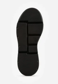 Biało-Czarne Sneakersy Vices na Grubej Podeszwie Tuliri