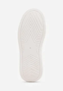 Biało-Czarne Sneakersy Vices na Platformie z Gwiazdką Fenarra