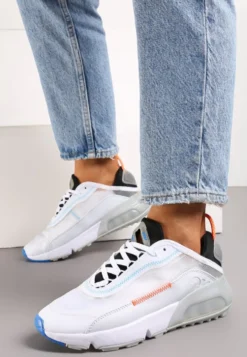 Biało-Szare Sneakersy Azama