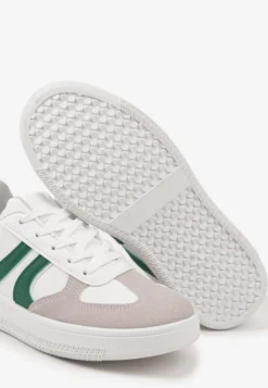 Biało-Zielone Sneakersy Klasyczne Tenisówki Setinora