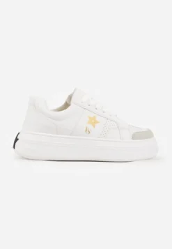 Biało-Złote Sneakersy Vices na Platformie z Gwiazdką Fenarra
