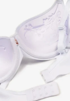 Biały Biustonosz Ozdobiony Wycięciami z Efektem Push-Up Violetsun