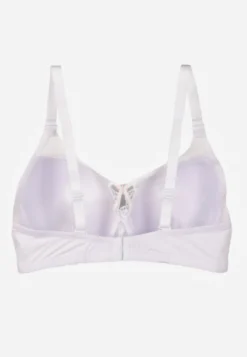 Biały Biustonosz z Koronki z Sercem z Cyrkonii Adrievianna