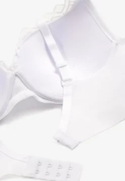 Biały Koronkowy Biustonosz z Efektem Push-Up Dimettra