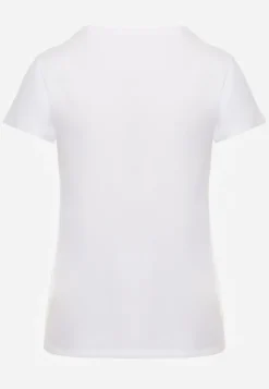 Biały T-shirt z Linii Basic Apoxis