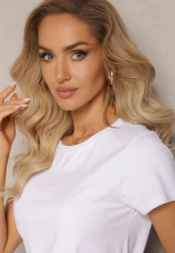 Biały T-shirt z Linii Basic Apoxis