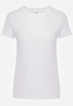 Biały T-shirt z Linii Basic Apoxis