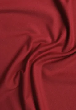 Bordowa Bluzka Longsleeve Vices z Asymetrycznym Dekoltem Fertie