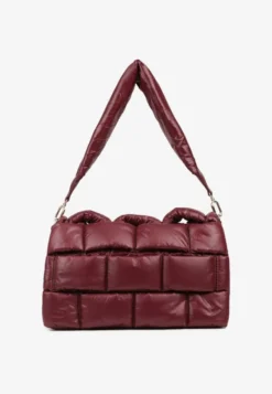 Bordowa Torebka na Ramię Typu Puffer Bag Norriva