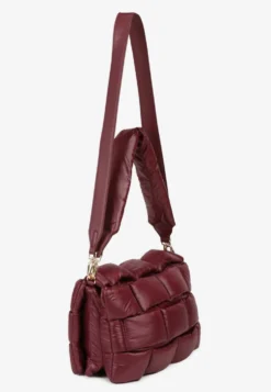 Bordowa Torebka na Ramię Typu Puffer Bag Norriva