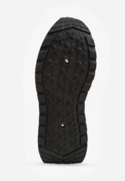 Bordowe Sznurowane Sneakersy Vices na Platformie z Ozdobnymi Paskami Seliniel