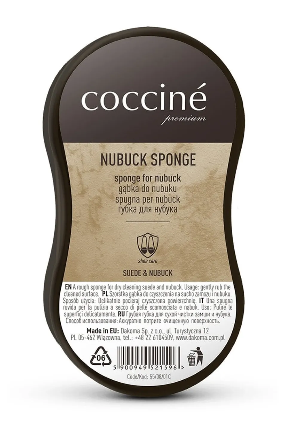 Brązowa Gąbka do Nubuku Coccine
