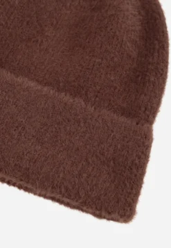 Brązowa Minimalistyczna Czapka Basic z Zakładką Zaraika