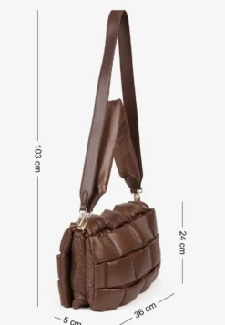 Brązowa Torebka na Ramię Typu Puffer Bag Norriva