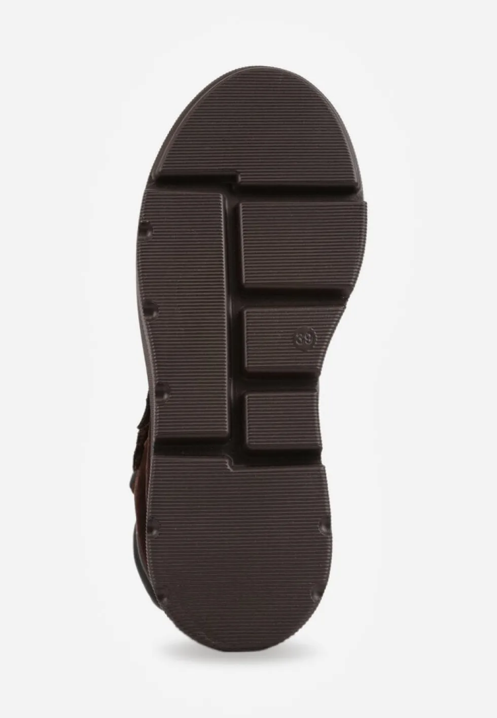 Brązowe Botki Sneakersy Vices na Platformie w Stylu Y2K Gelira