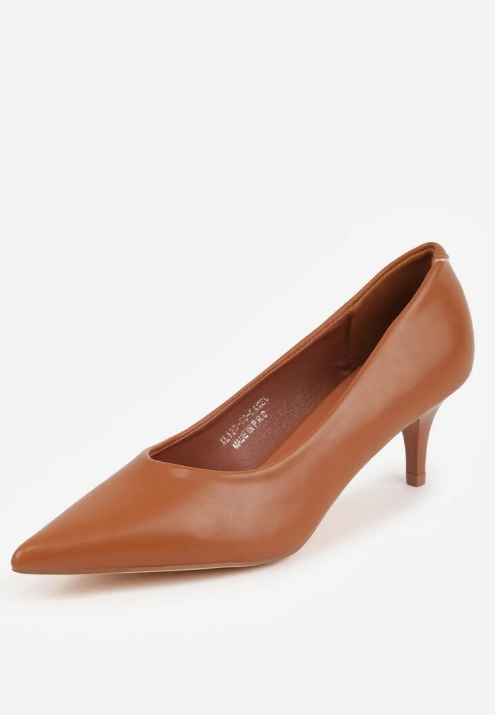Brązowe Czółenka Vices na Obcasie Typu Kaczuszka ze Skórzaną Wkładką Amerisse