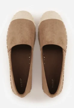 Brązowe Espadryle VICES w Klasycznym Stylu na Platformie z Plecionką Cherimare