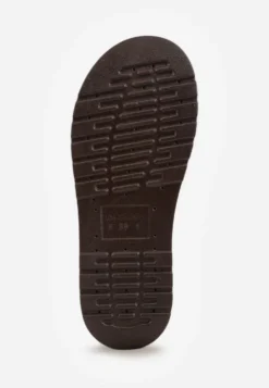 Brązowe Klapki w Stylu Chunky na Platformie z Szerokim Paskiem Banoria