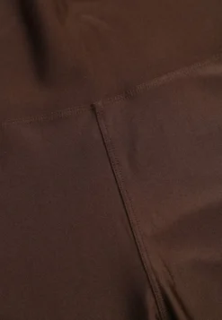 Brązowe Legginsy High Waist z Zapiętkami Oliviera