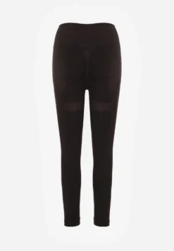 Brązowe Modelujące Legginsy High Waist Deliza
