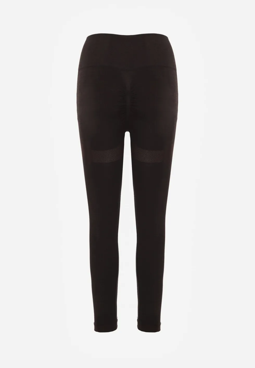Brązowe Modelujące Legginsy High Waist Deliza