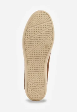 Brązowe Mokasyny z Plecionką w Stylu Boho Galenatea