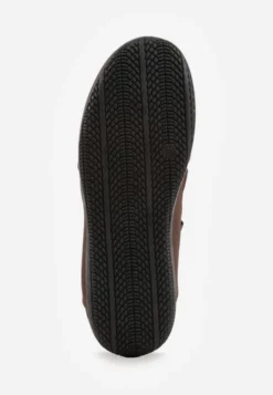 Brązowe Sneakeriny z Siateczki z Zapięciem na Rzep Vianate