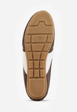 Brązowe Sneakersy Klasyczne Tenisówki z Zamszu Naturalnego Talanashta