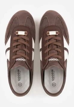 Brązowe Sneakersy Klasyczne Tenisówki z Zamszu Naturalnego Talanashta