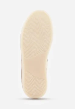 Brązowe Sneakersy na Platformie w Stylu Tenisówek Ozdobione Paskami Ladia