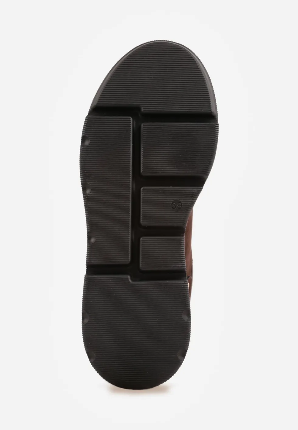 Brązowe Sneakersy Vices na Platformie Ozdobione Metaliczną Aplikacją Tatellia