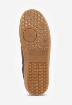 Brązowe Sneakersy VICES w Stylu Kultowych Tenisówek z Łączonych Materiałów Azivina