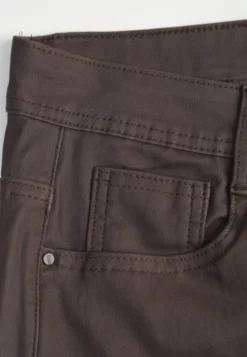 Brązowe Spodnie Skinny Zangi