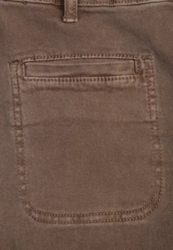 Brązowe Szerokie Jeansy High Waist z Bawełny Berinnessa