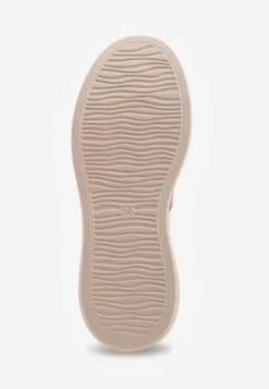 Brązowe Zamszowe Sneakersy Chunky na Platformie Teslara