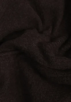 Brązowy Niezapinany Kardigan ze Wsuwanymi Kieszeniami Nahas