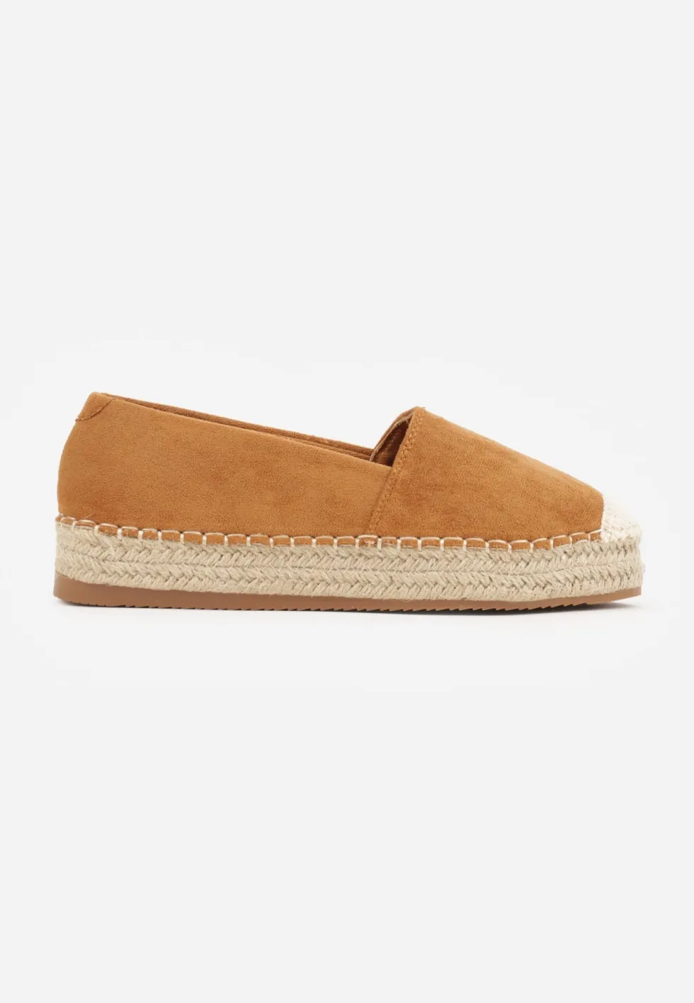 Camelowe Espadryle na Plecionej Podeszwie Sirelora