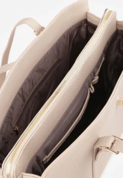 Ciemnobeżowa Elegancka Torebka Aktówka z Regulowanym Paskiem Crossbody Paliphae