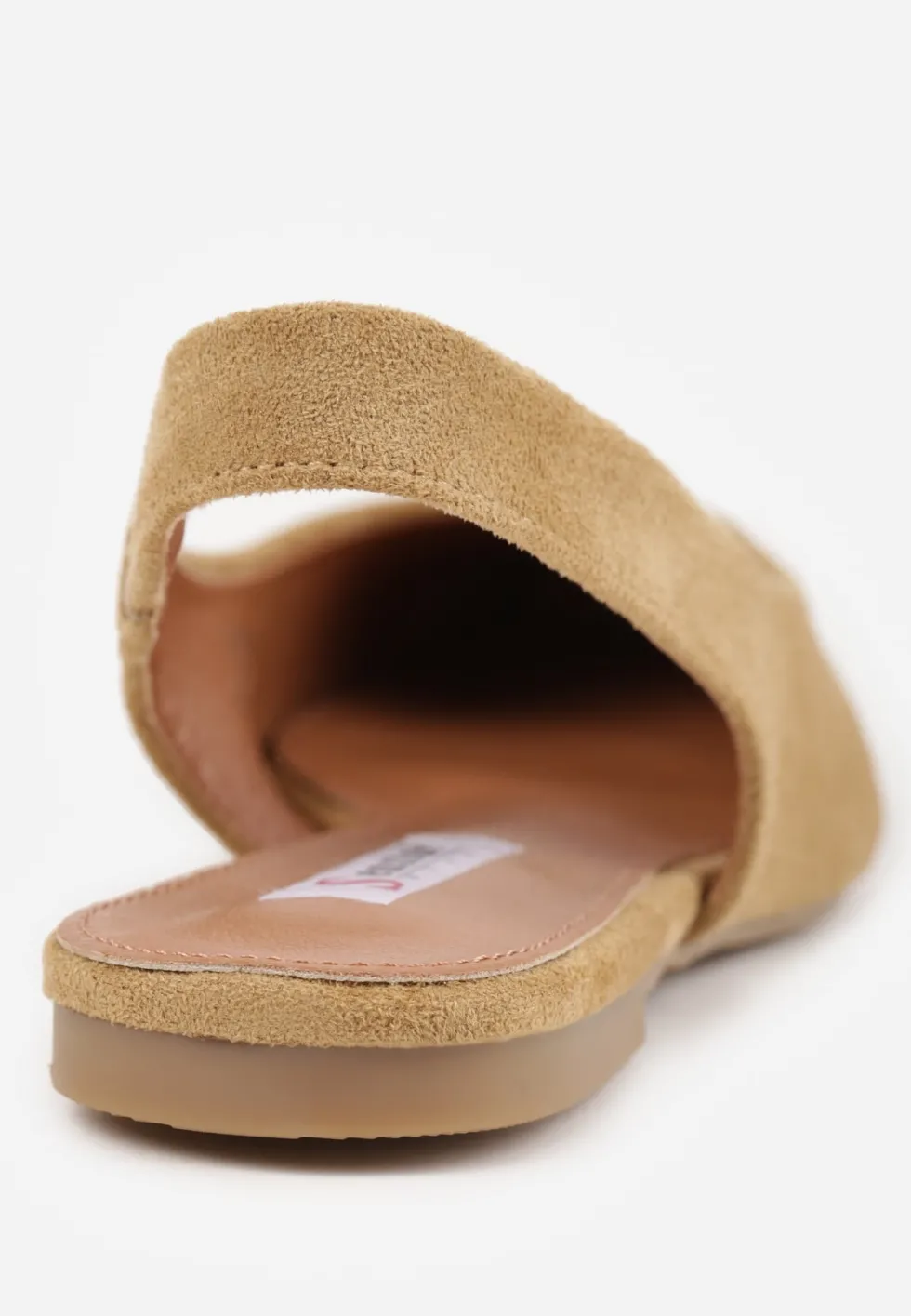 Ciemnobeżowe Balerinki Typu Slingback Diarin