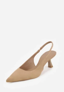 Ciemnobeżowe Czółenka Slingback VICES na Kaczuszce Anatera