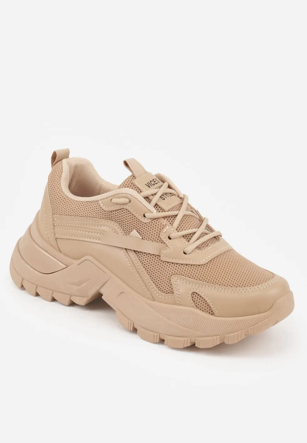 Ciemnobeżowe Sneakersy Dorameia
