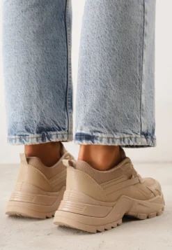 Ciemnobeżowe Sneakersy Dorameia